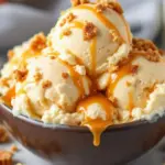 no-churn salted caramel ice cream - featured image
