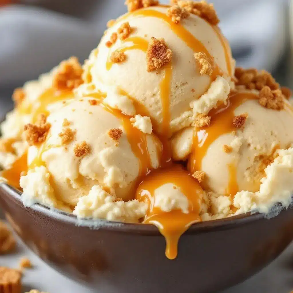 no-churn salted caramel ice cream - featured image