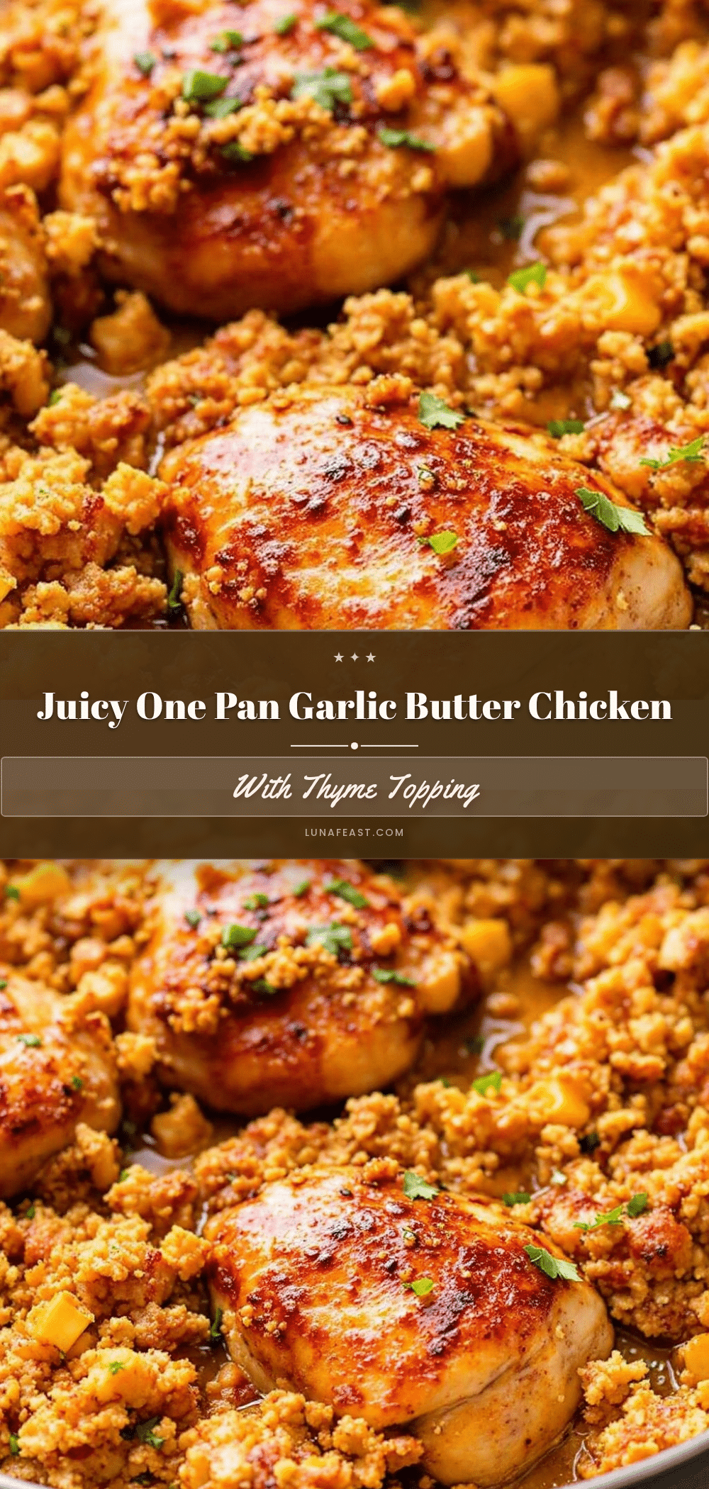 one-pan garlic butter chicken thighs recipe
