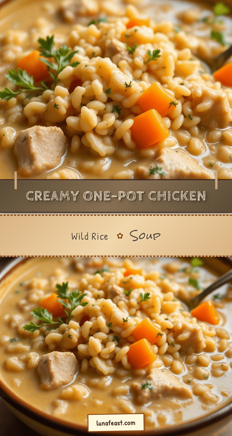One-Pot Chicken and Wild Rice Soup recipe