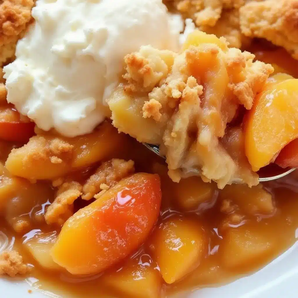 peach cobbler - featured image