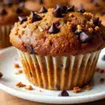 pumpkin chocolate chip muffins - featured image