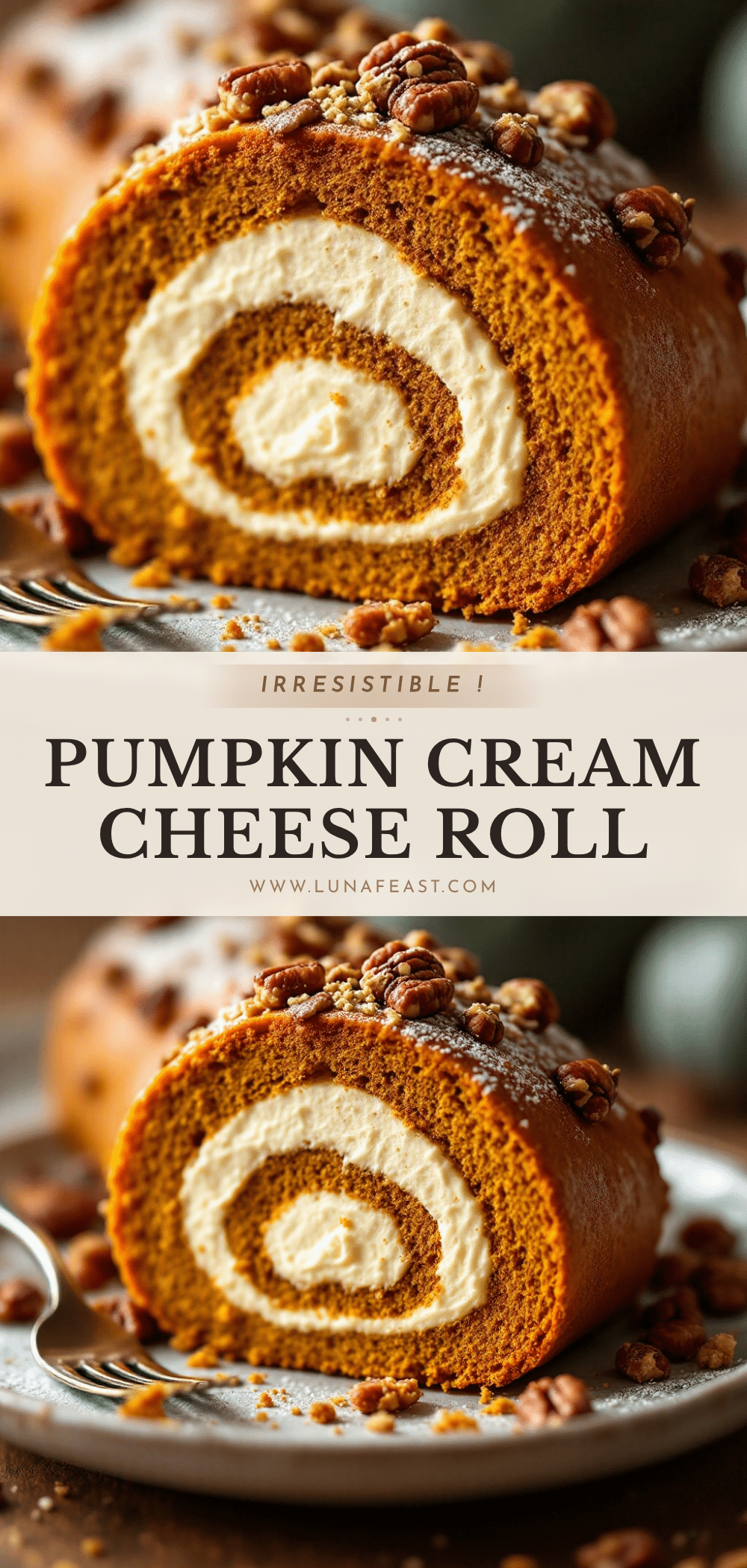 pumpkin cream cheese roll recipe