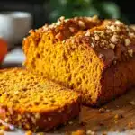 pumpkin sourdough discard bread - featured image