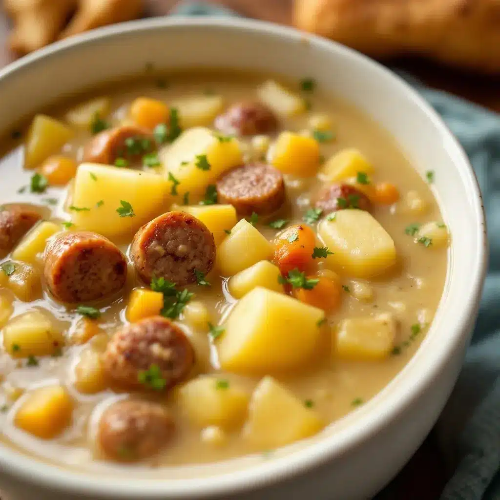 Sausage and Potato Soup preparation steps