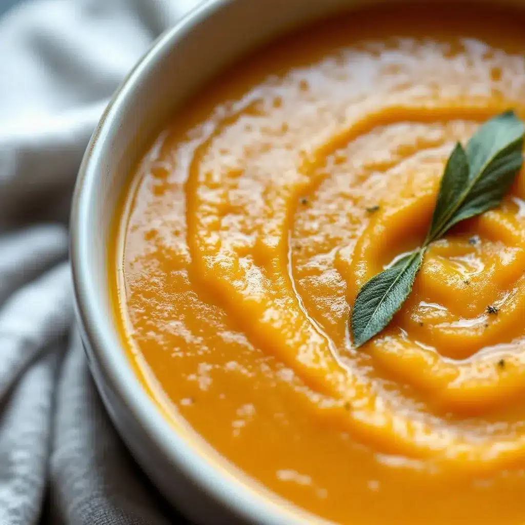 slow cooker butternut squash soup preparation steps