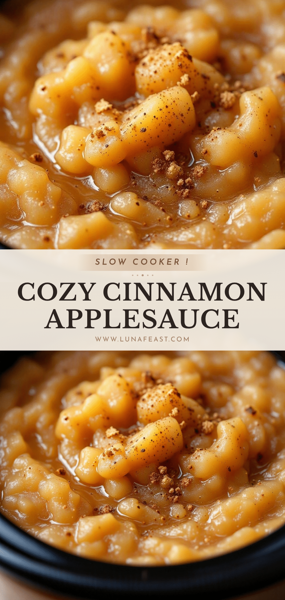 slow cooker cinnamon applesauce recipe