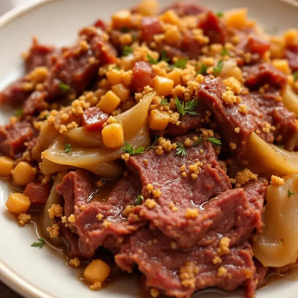 slow cooker corned beef and cabbage preparation steps