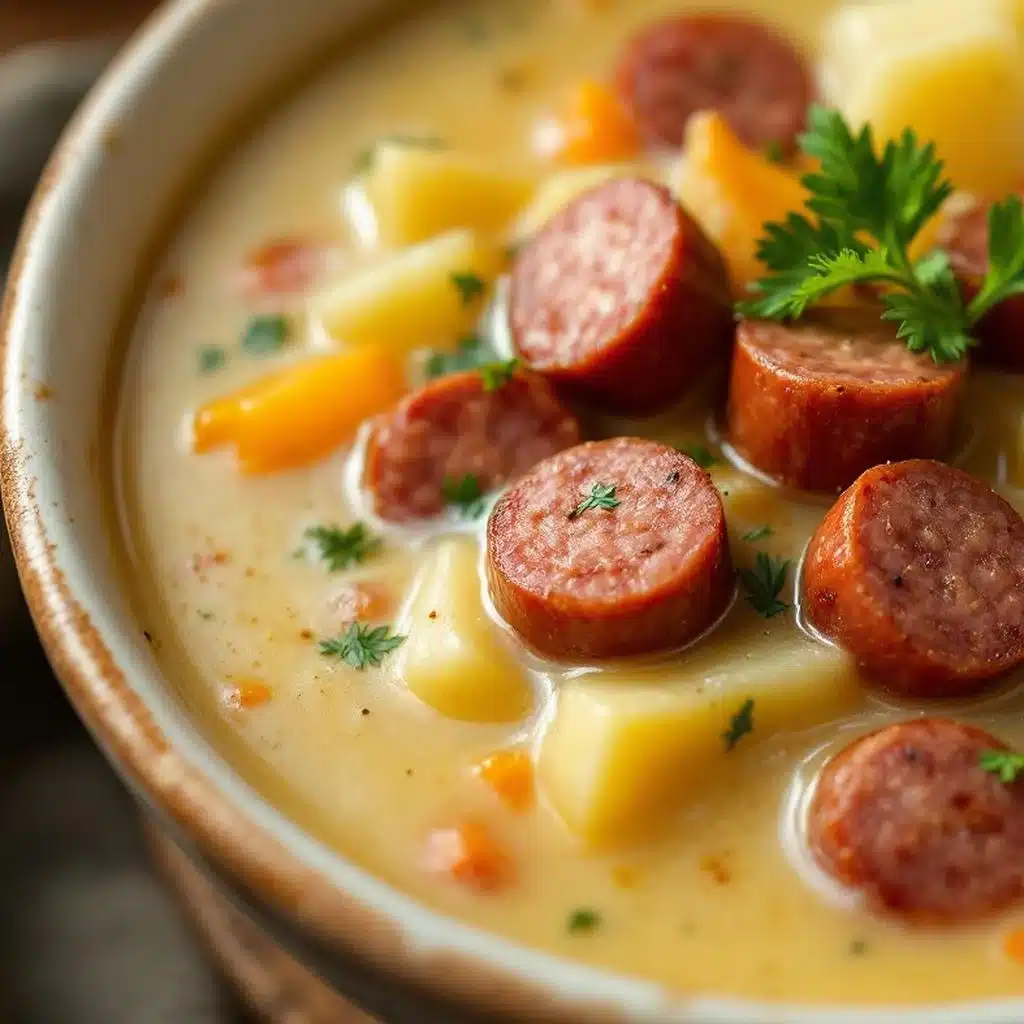 smoked sausage and potato soup - featured image
