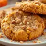 soft chewy pumpkin snickerdoodle cookies - featured image