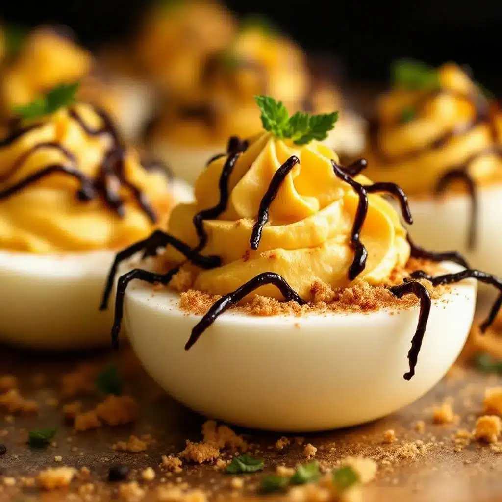 spider deviled eggs - featured image