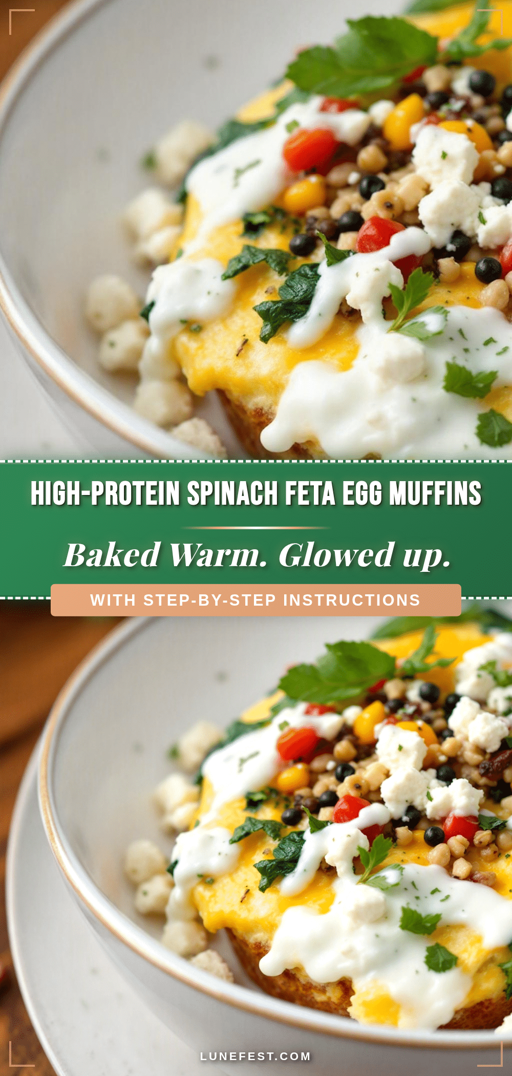 spinach feta egg muffins recipe