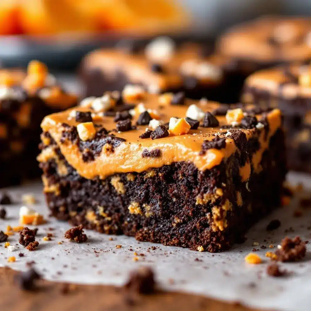 spooky halloween brownies preparation steps