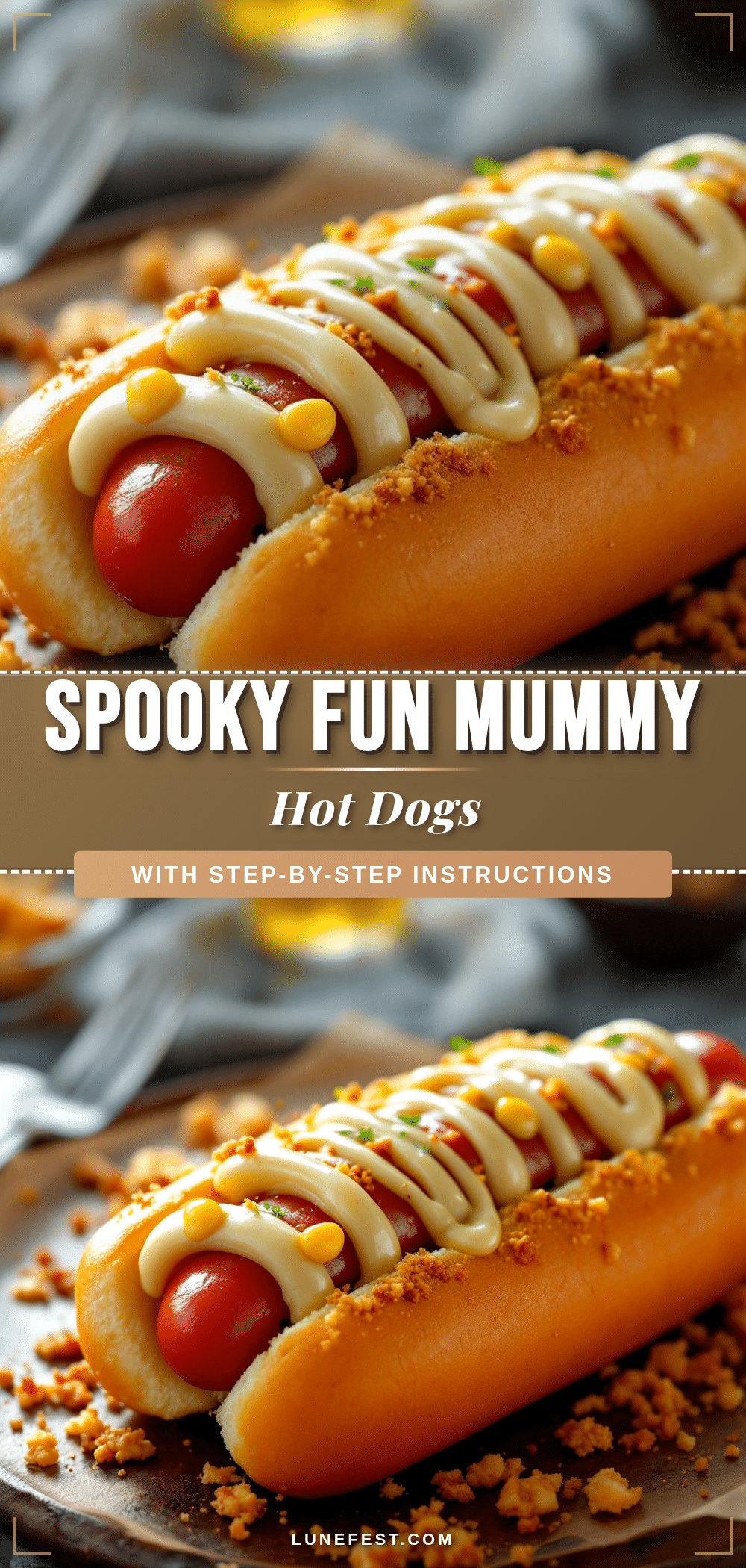 spooky mummy hot dogs recipe