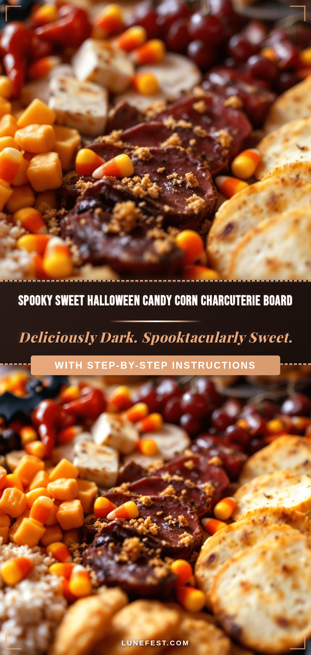 spooky sweet halloween charcuterie board recipe