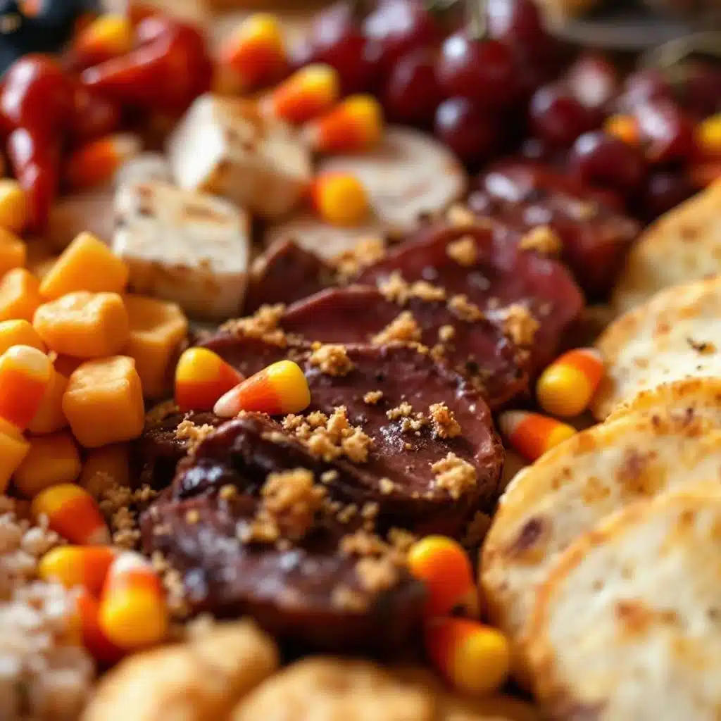 spooky sweet halloween charcuterie board - featured image