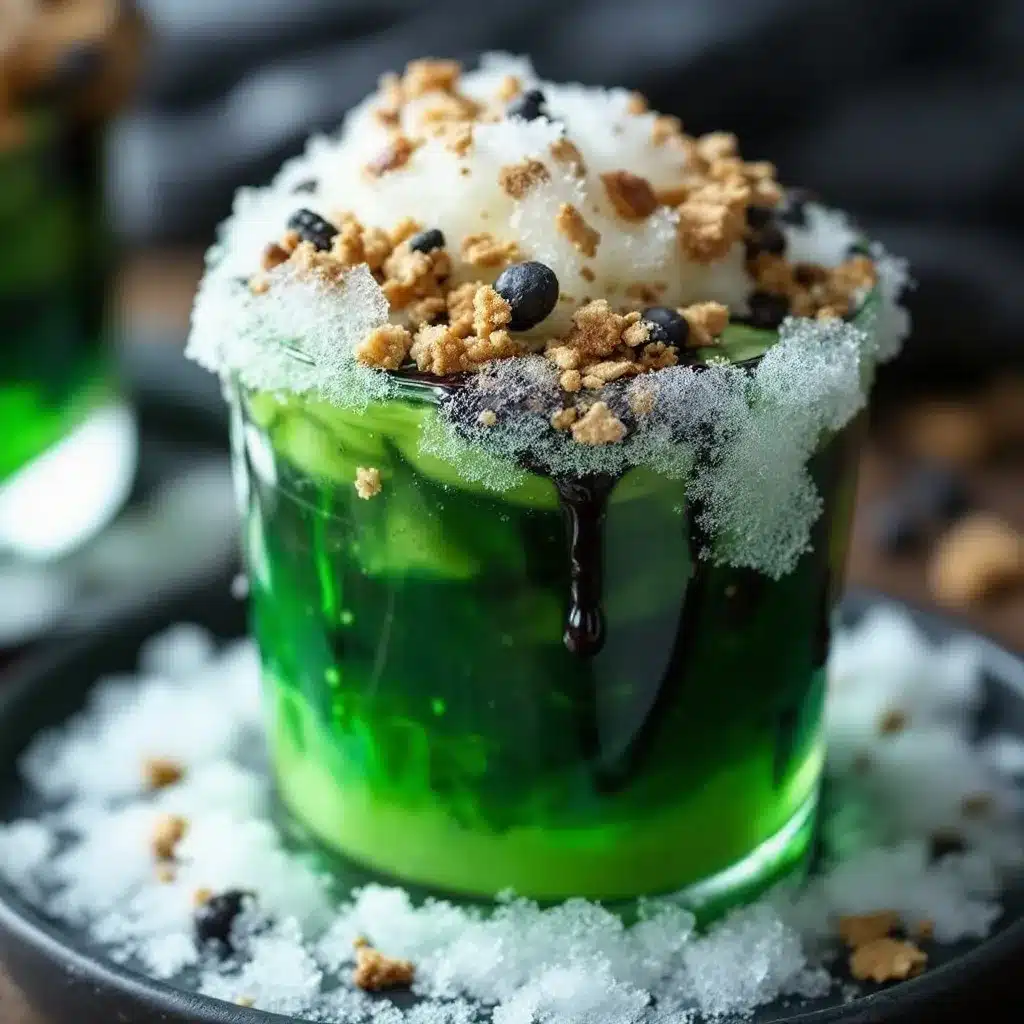 Spooky Witches Brew Green Punch preparation steps
