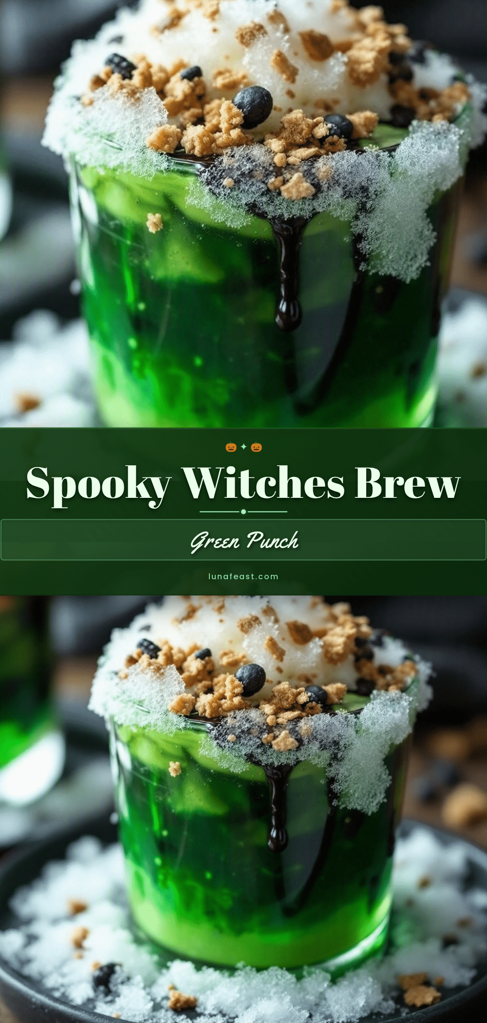 Spooky Witches Brew Green Punch recipe