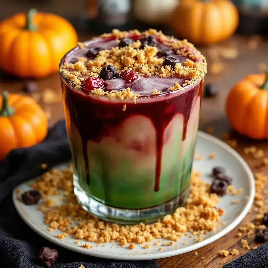 Spooky Witches Brew Halloween Punch preparation steps
