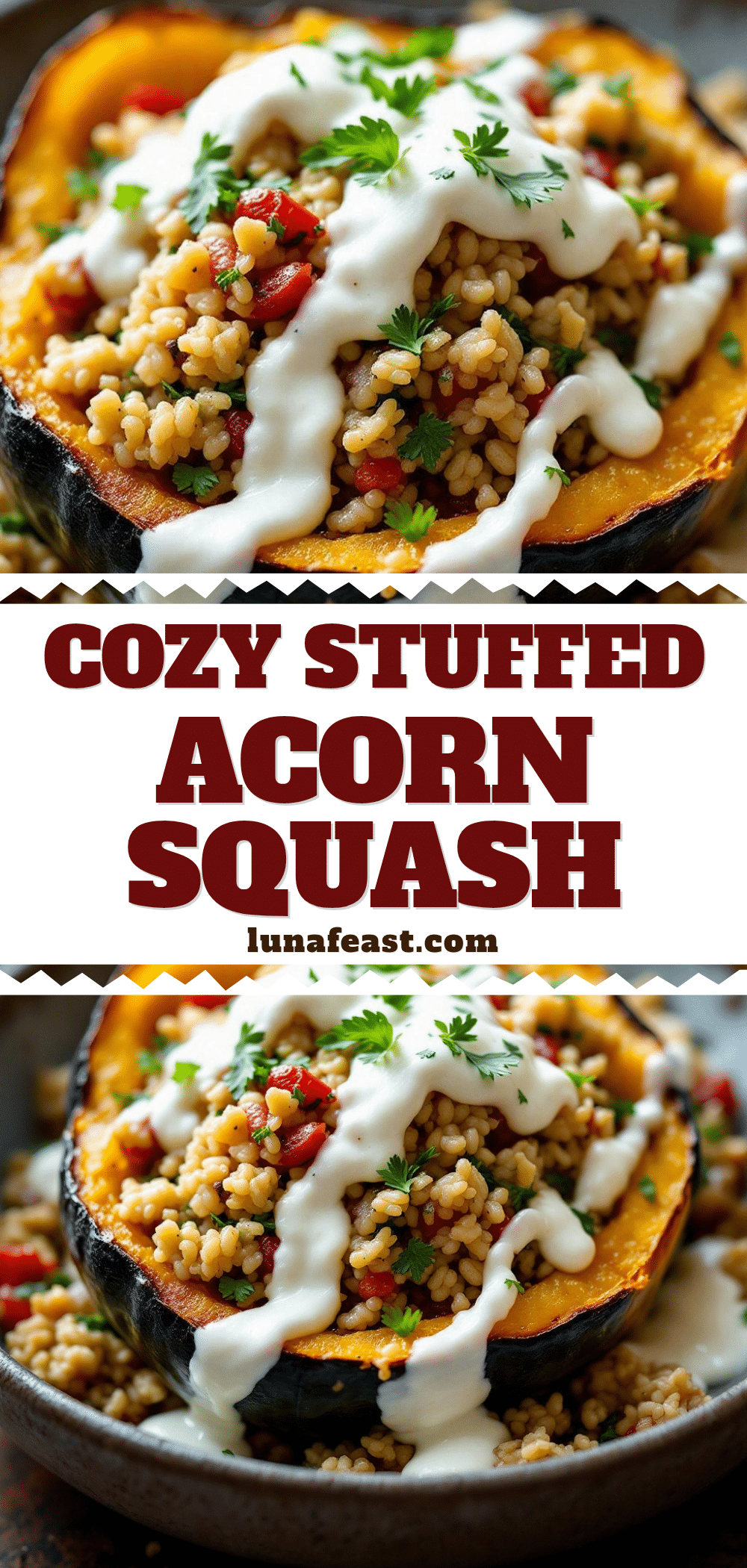 stuffed acorn squash with wild rice recipe