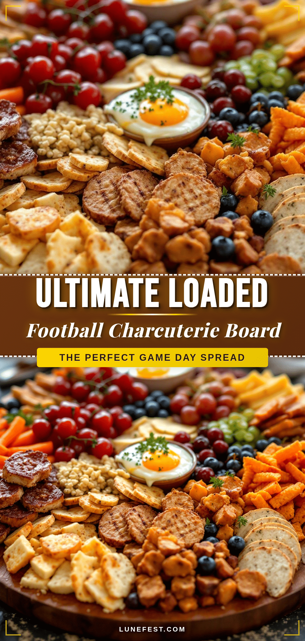 Ultimate Loaded Football Charcuterie Board recipe